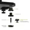 Kanto Audio 22 supporti per diffusori alti riempibili con piedini isolanti - nero (coppia)