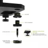 Kanto Audio 26 supporti per diffusori alti riempibili con piedini isolanti - nero (coppia)