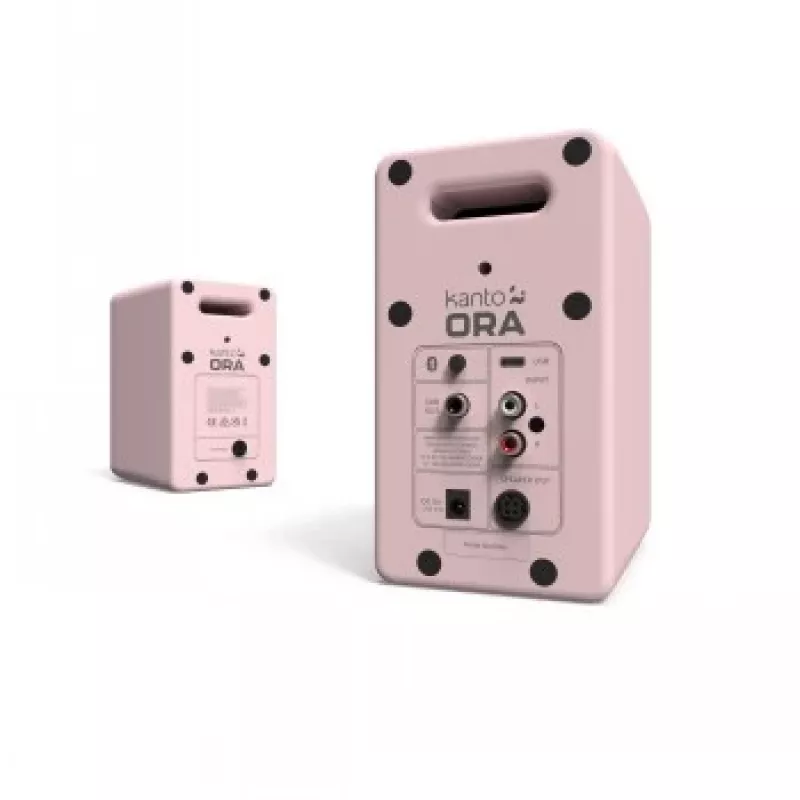 KANTO AUDIO altoparlanti da scrivania powered reference 100W con Bluetooth - rosa, coppia (incl. cavo di alimentazione USB-C)