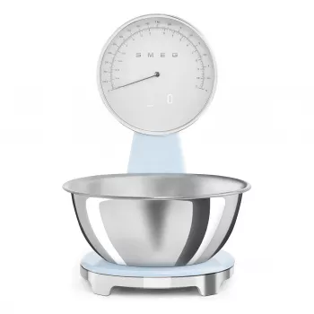Smeg KSF01PBWW Bilancia da cucina analogica e digitale blu pastello