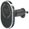 CELLY supporto auto MagSafe con ricarica wireless - ricarica rapida Qi 15W, supporto a bocchetta d'aria, rotazione 360°, nero