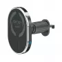 CELLY supporto auto MagSafe con ricarica wireless - ricarica rapida Qi 15W, supporto a bocchetta d'aria, rotazione 360°, nero