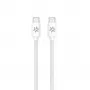 CELLY USBCUSBCCOTT - cavo USB-C a USB-C in tessuto di cotone bianco (Power Delivery)