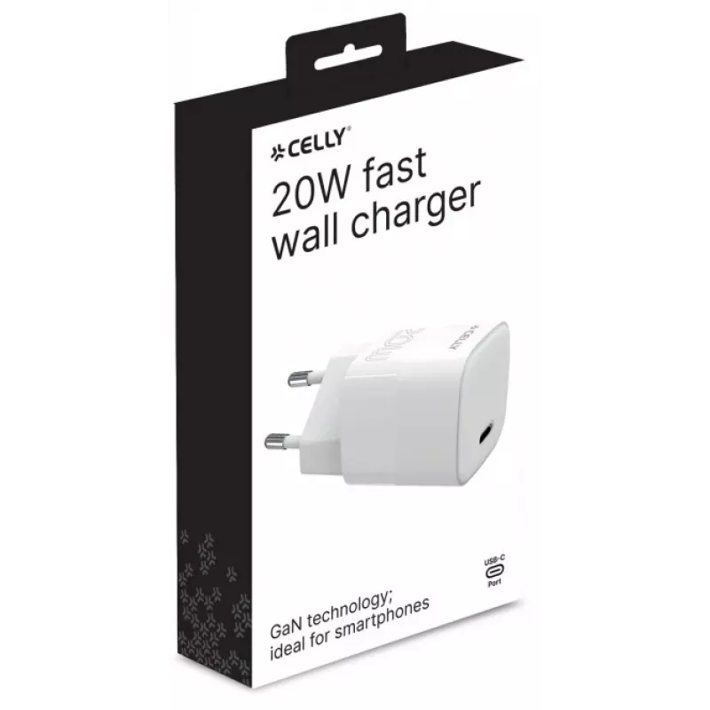 CELLY TC1USBC20WEVOWH alimentatore USB-C 20W bianco