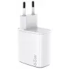 CELLY UP TC 1 USB 2 USB-C 65W WH caricabatterie da parete GaN bianco