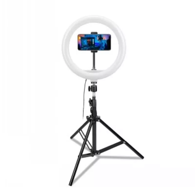 CELLY Ring Professional treppiede con luce - 160 cm, pannello LED ring 10