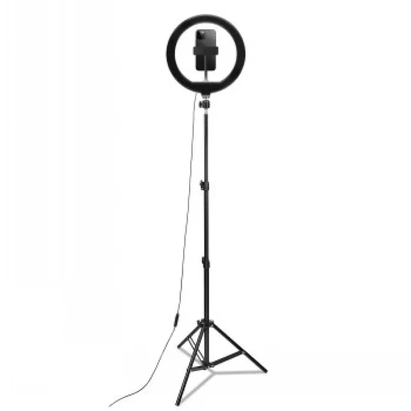 CELLY Ring Professional treppiede con luce - 160 cm, pannello LED ring 10