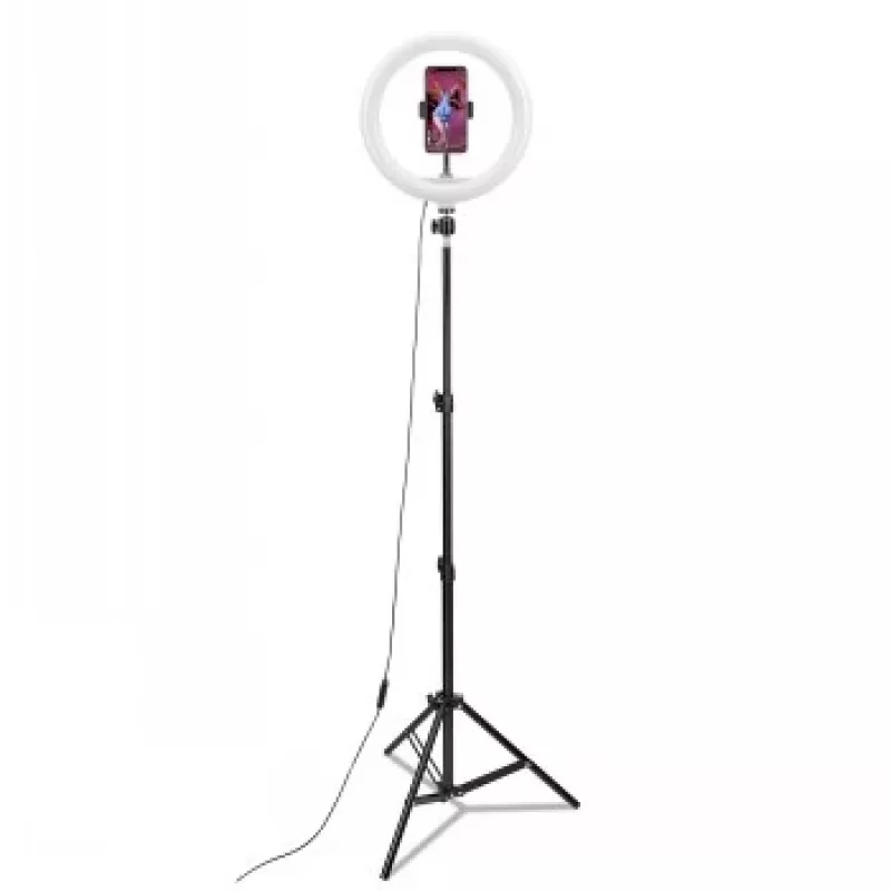 CELLY Ring Professional treppiede con luce - 160 cm, pannello LED ring 10