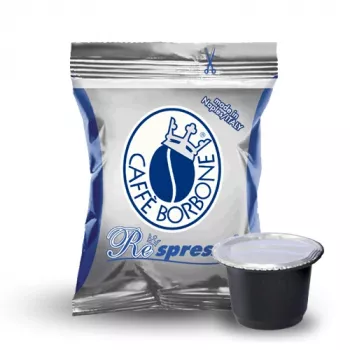 Caffè Borbone Respresso Miscela Blu 100 capsule per Nespresso Original Line, da 5 g, tostatura media