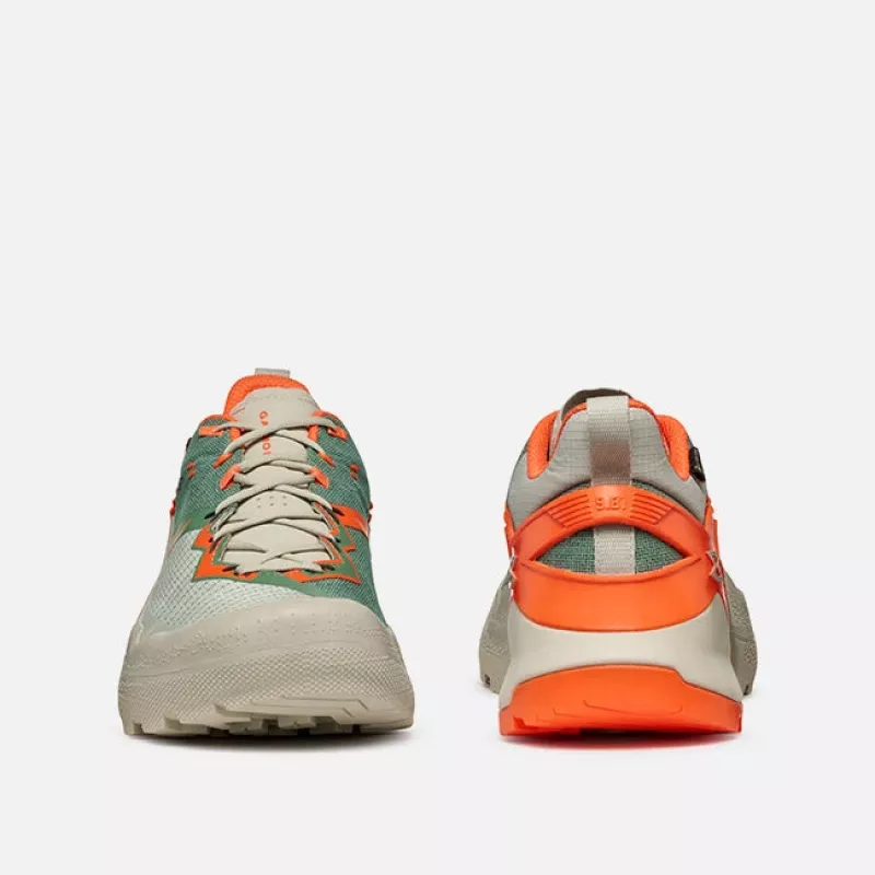 Garmont 9.81 Onyx GTX Approach Shoes - Agate Grey/Firecracker Orange (EU 42)