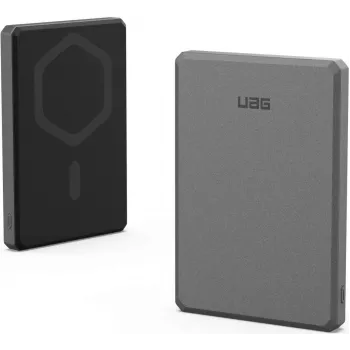 Urban Armor Gear UAG Ultra Slim Rugged Powerbank caricabatterie wireless magnetico 5000 mAh 20W nero
