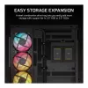 Corsair 2800X RS-R ARGB case PC Micro-ATX, vetro temperato, nero, 3 ventole RS120-R ARGB