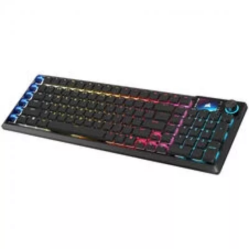 Corsair Vanguard Air 99 tastiera gaming wireless, ottico-meccanica, low profile, polling 8K, layout DE - nero