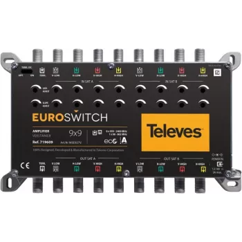 TELEVES EuroSwitch 9 ingressi amplificatore multiswitch 27/31 dB (719609)