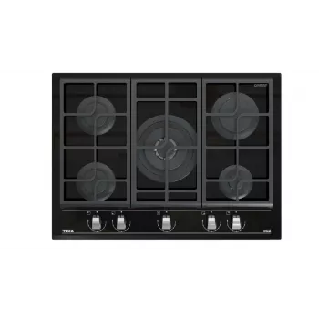 TEKA GZC 75330 XBC BK piano cottura a gas 5 fuochi nero vetro temperato