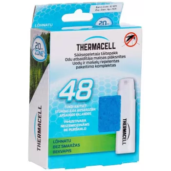 Ricambio Thermacell Mosquito Destroyer 48H set di ricarica (12 piastrine + 4 cartucce)