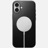 Custodia in pelle Nomad Modern per iPhone 16 Plus - nero