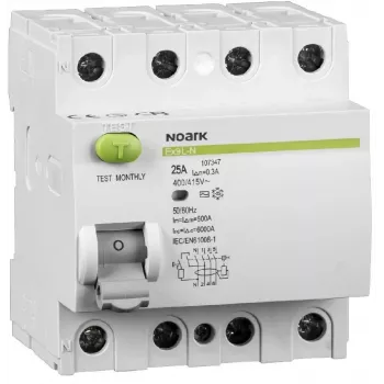 NOARK Ex9L-N 4P 40A 30mA RCCB tipo AC Interruttore differenziale 6kA