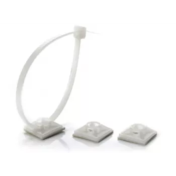 TRYTYT supporto adesivo per fascette serracavi HW-3AC bianco (100 pz.)