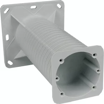 KOPOS KEZ_KB scatola di installazione elettrica per facciate con isolamento termico, 120x120 mm, grigio/arancione