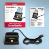 AXAGON CRE-SM4NC lettore di smart card USB-C da scrivania - nero