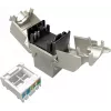 Solarix Cat.6A STP RJ45 keystone jack tool-less SXKJ-10G-STP-RAL-SA