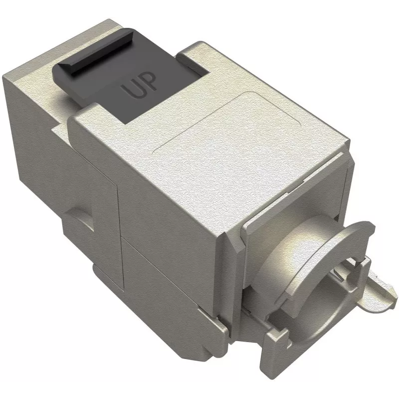 Solarix Cat.6A STP RJ45 keystone jack tool-less SXKJ-10G-STP-RAL-SA