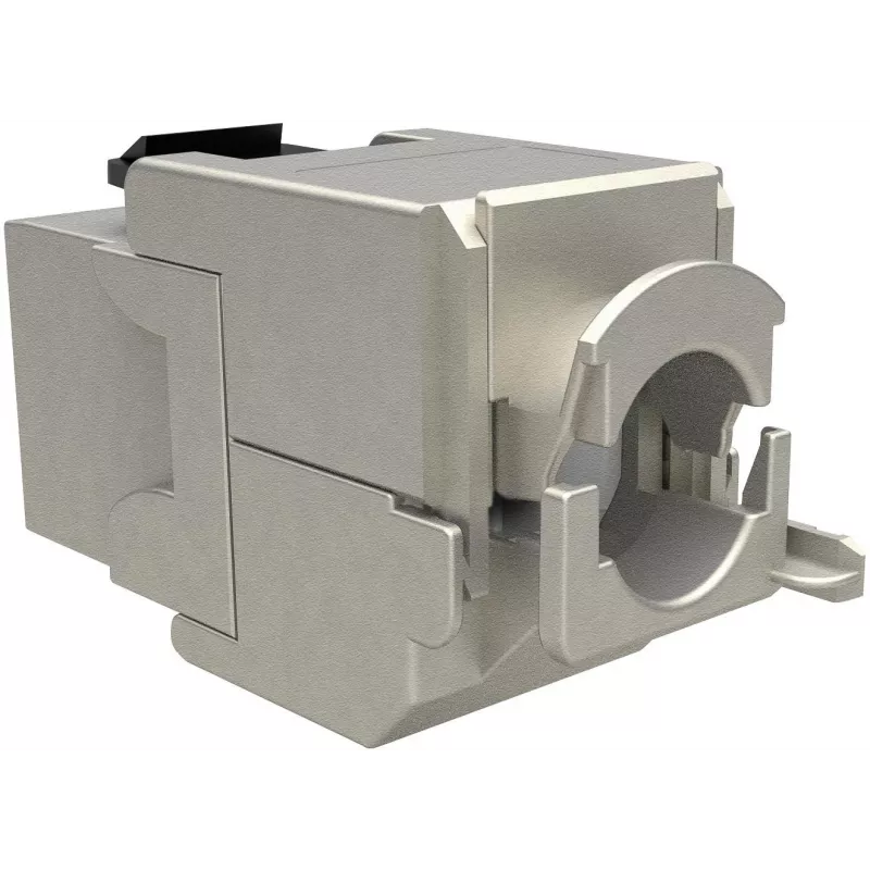Solarix Cat.6A STP RJ45 keystone jack tool-less SXKJ-10G-STP-RAL-SA