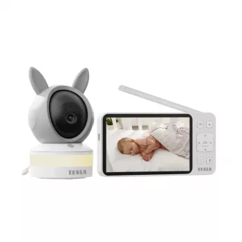 TESLA Bambino BM30 baby monitor con telecamera, monitor da 5,5 pollici e visualizzazione tramite app
