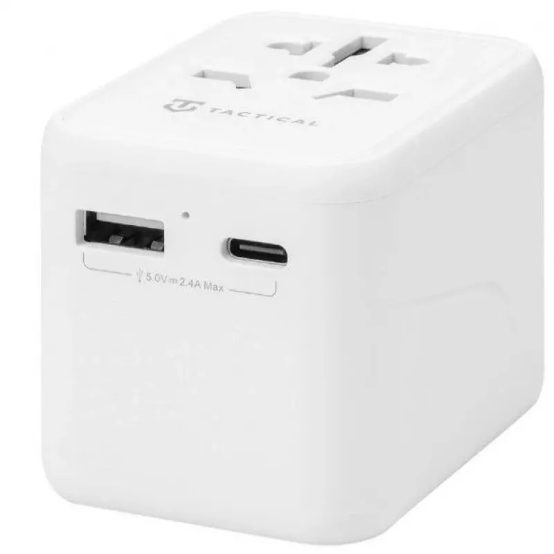 Adattatore da viaggio Tactical PTP 12W bianco