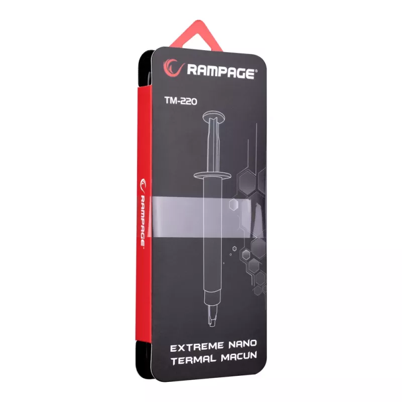 Rampage TM-220 pasta termica 2g per CPU 11W/m.K, spatola + IPA