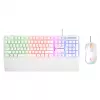 Rampage Fortuna set tastiera e mouse con filo bianco