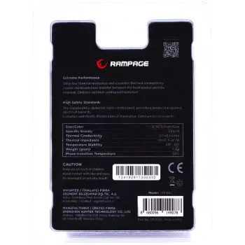 Rampage Termopad XTP-002 pad termico 31×50×0,2mm PTM