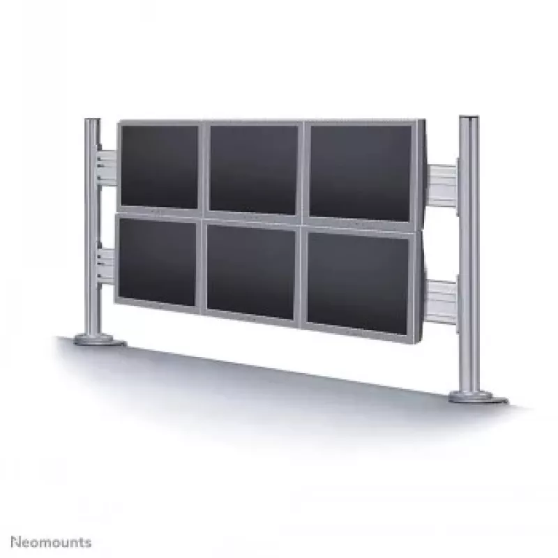 NEOMOUNTS NEWSTAR toolbar da scrivania per schermo piatto per 6 monitor (70 x 130 cm) 10-24 argento