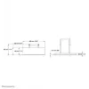 NewStar ripiano per tastiera per PLASMA-M2500/W2500 Serie - nero