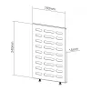 NewStar supporto per media player per NS-WMB200/WMB300 Menu Board Serie - nero