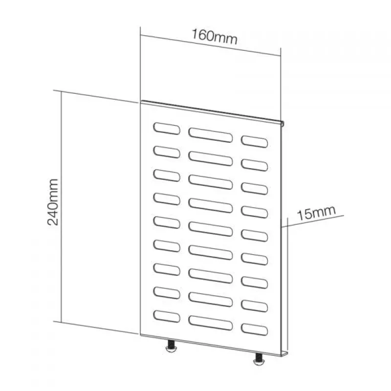 NewStar supporto per media player per NS-WMB200/WMB300 Menu Board Serie - nero
