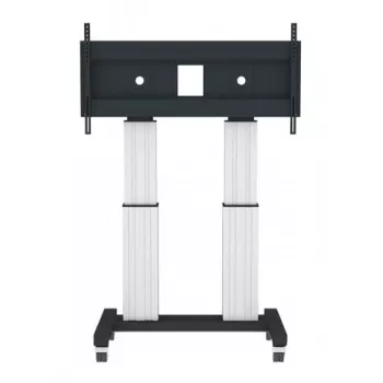 NEOMOUNTS NEWSTAR supporto a pavimento mobile motorizzato per schermi 70-120 pollici, VESA 300x200 fino a 1200x600, argento