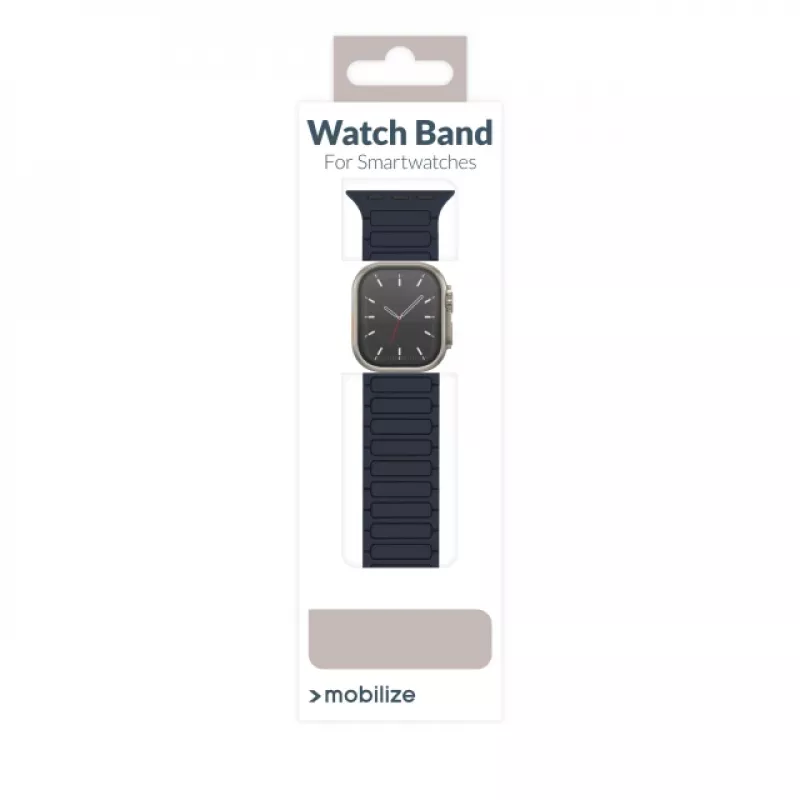 Mobilize cinturino in silicone per Watch - magnetico - per Apple 42/44/45/49mm - blu
