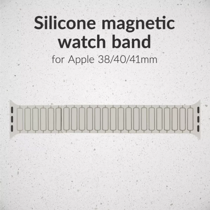 Mobilize cinturino in silicone - magnetico - per Apple 38/40/41 mm - Starlight