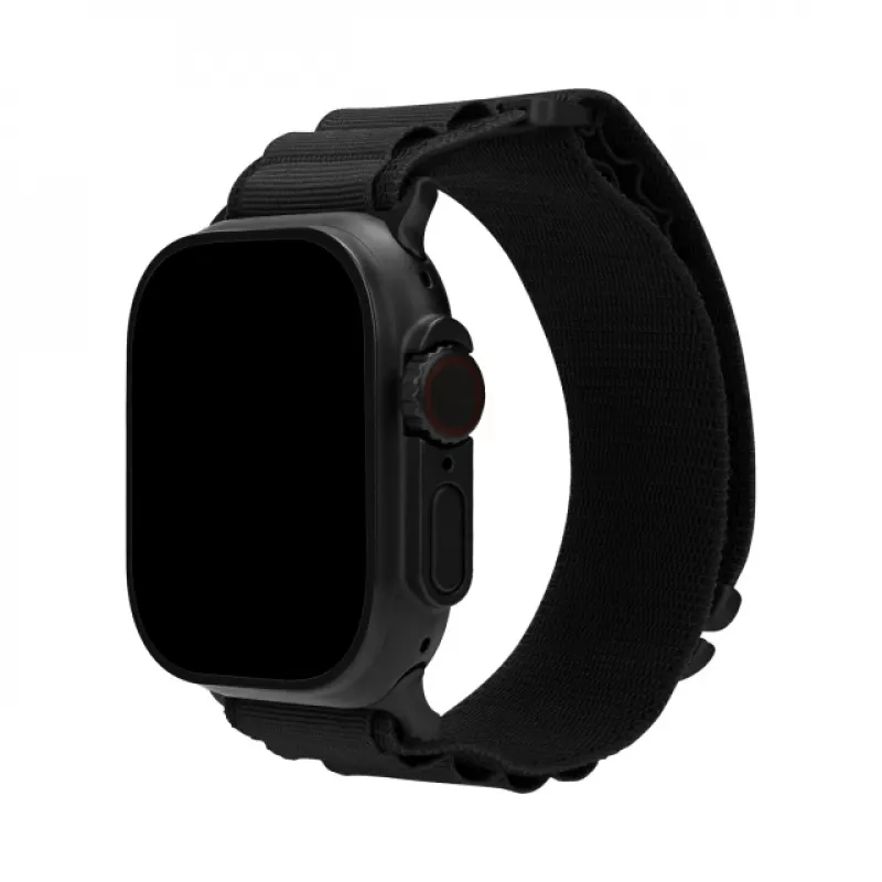 Mobilize Nylon Watch Band - Alpine - Connettore nero - per Apple 38/40/41mm - Nero