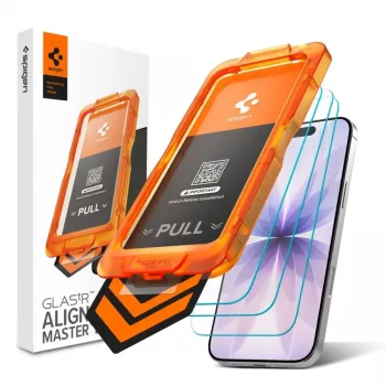 Spigen Glas.tR AlignMaster Slim 3-Pack pellicola protettiva per display in vetro temperato per Apple iPhone 17