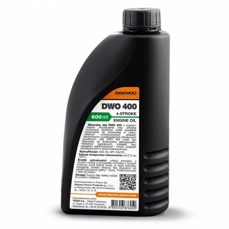 DAEWOO POWER PRODUCTS olio per generatori SAE 10W-30 DWO 400 API SG/CD 1L