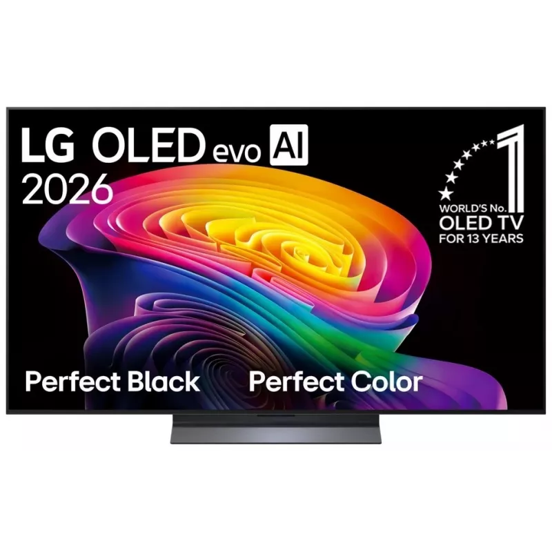 LG OLED55C61LA Smart TV OLED evo 4K da 55 pollici, webOS, nero