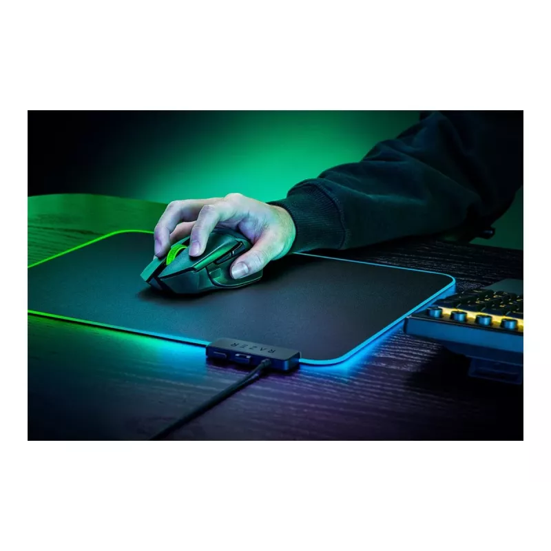 Razer Basilisk V3 X HyperSpeed mouse da gaming wireless - bianco