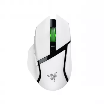 Razer Basilisk V3 X HyperSpeed mouse da gaming wireless - bianco