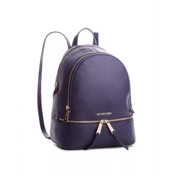 Michael Kors Rhea zaino Navy Saffiano in pelle donna 27x26x14 cm