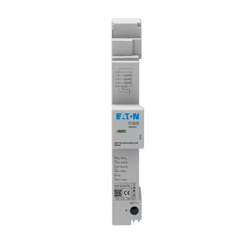Eaton scaricatore di sovratensione per barra collettrice 40mm SPZT123-300/3+NPE