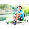 EzyRoller Drifter X go-kart da drift a propulsione a piedi, 4-12 anni, verde lime