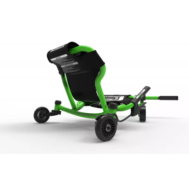 EzyRoller Drifter X go-kart da drift a propulsione a piedi, 4-12 anni, verde lime